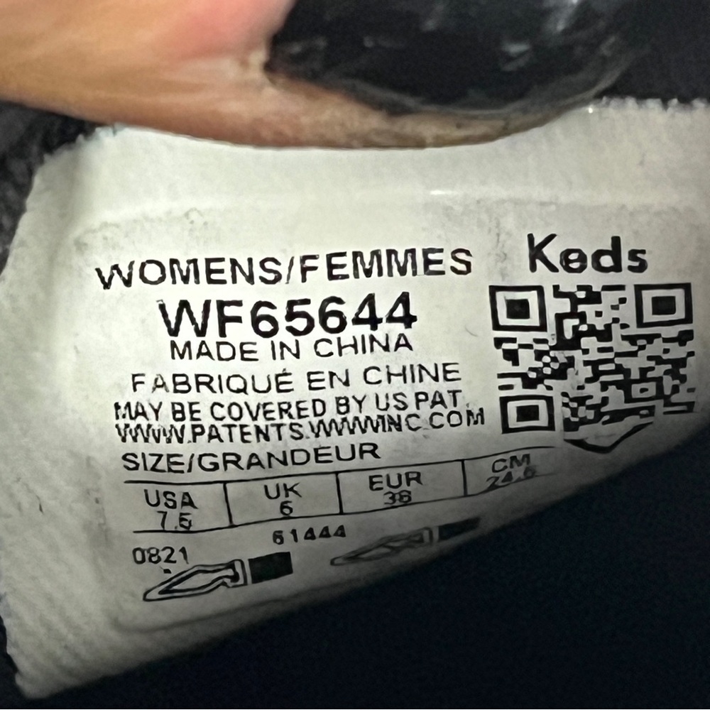 KEDS KATE SPADE New York Black Sneakers Double Decker Quilted Velvet SZ 7.5 - Picture 14 of 16